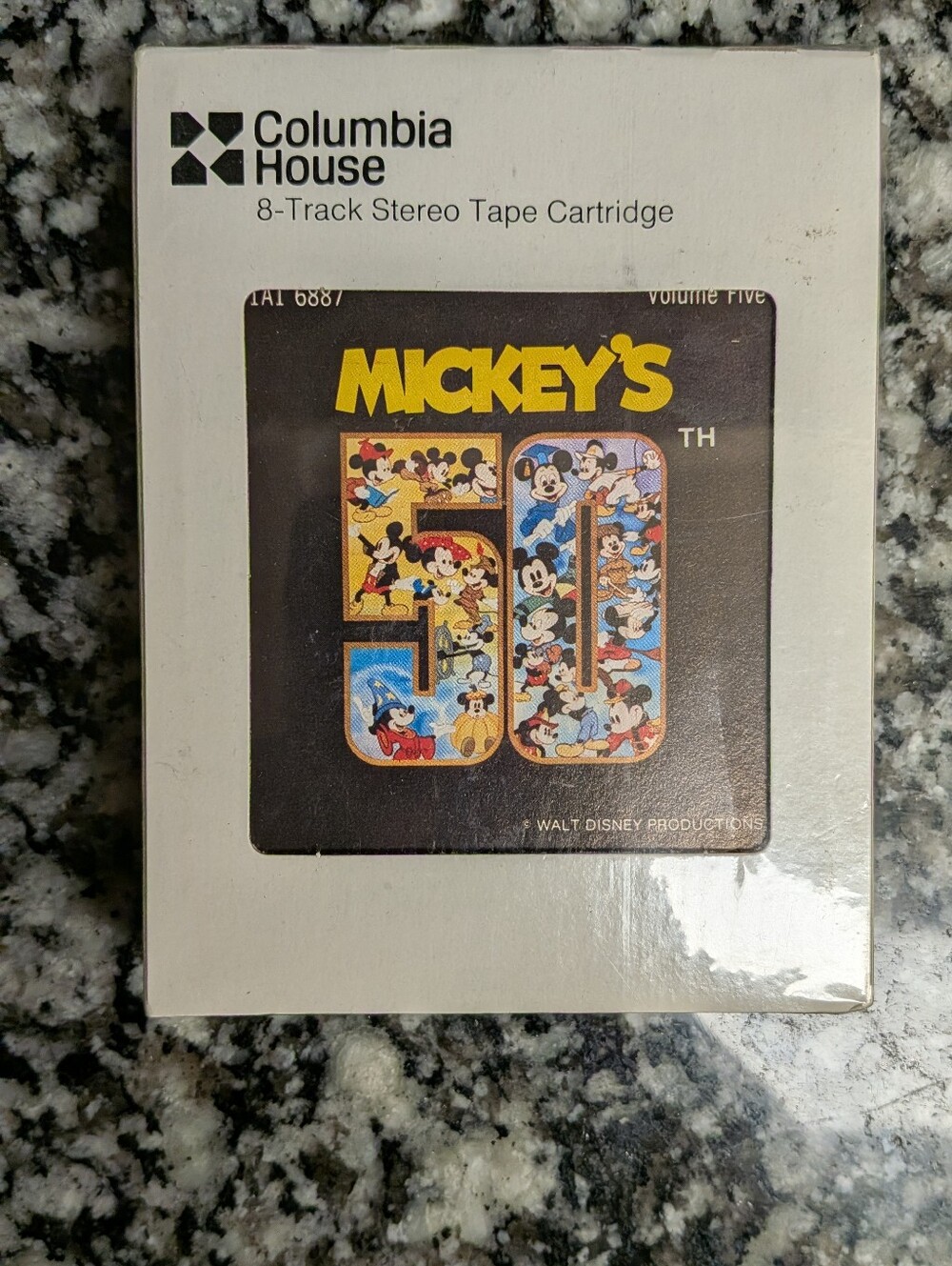 Vintage 1978 Disney Mickey's 50th 8-Track Tape NEW SEALED Columbia House